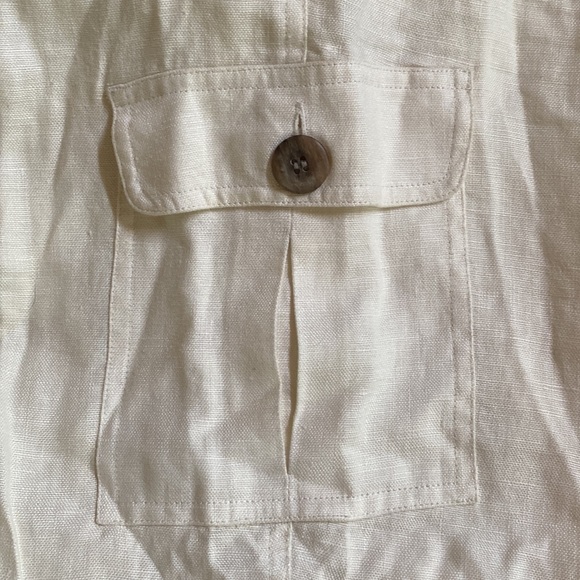 J Jill Cargo Linen pants Size 8 - Picture 4 of 8